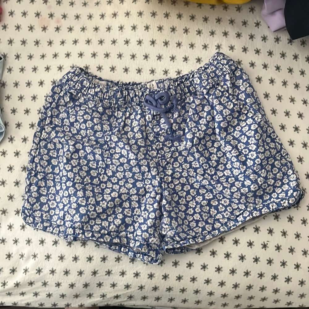 Gap Kids XXL Blue Flower Pattern Shorts